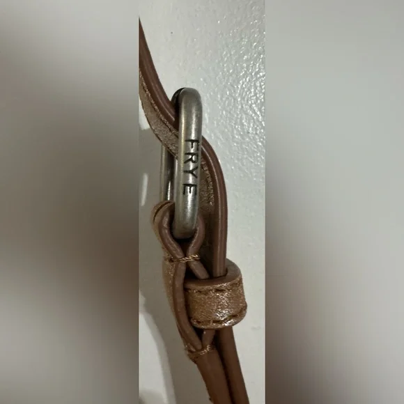 Frye Melissa Zip Crossbody in a Metallic Leather - Picture 4 of 16